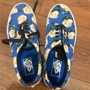 Vans Blue Era Romantic Floral Print Shoes Women’s 9/Mens 7.5 New without tags